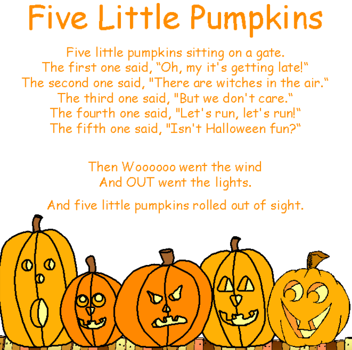 5 Little Pumpkins - Mrs. McClurg's Kindergarten rocks!